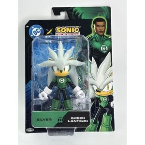 From Jakks Pacific's Sonic x DC crossover line comes Silver the Hedgehog as Gree